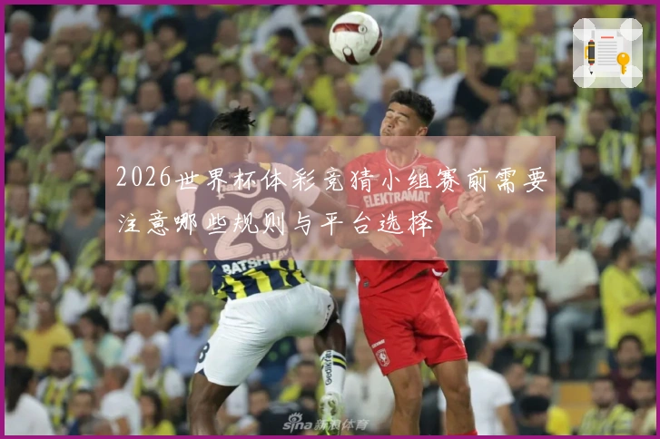 2026世界杯体彩竞猜小组赛前需要注意哪些规则与平台选择