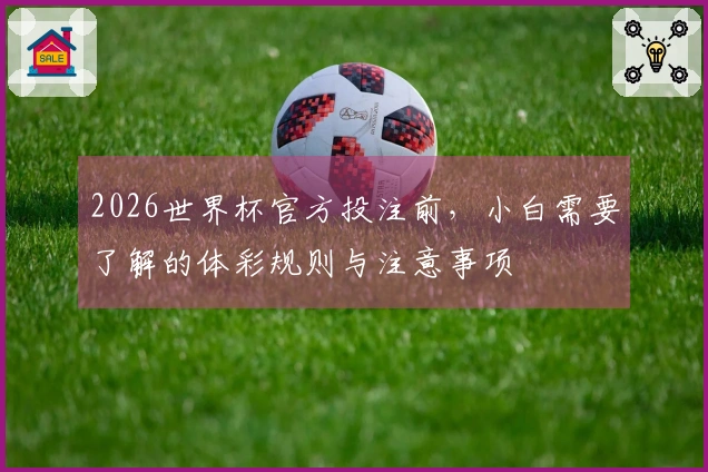 2026世界杯官方投注前，小白需要了解的体彩规则与注意事项